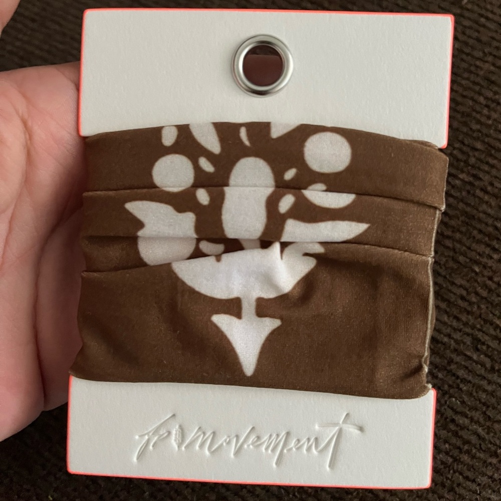 NWT FREE PEOPLE MOVEMENT Buti Logo Rumble Hair Tie | Chocolate MSRP $12 - Picture 6 of 6